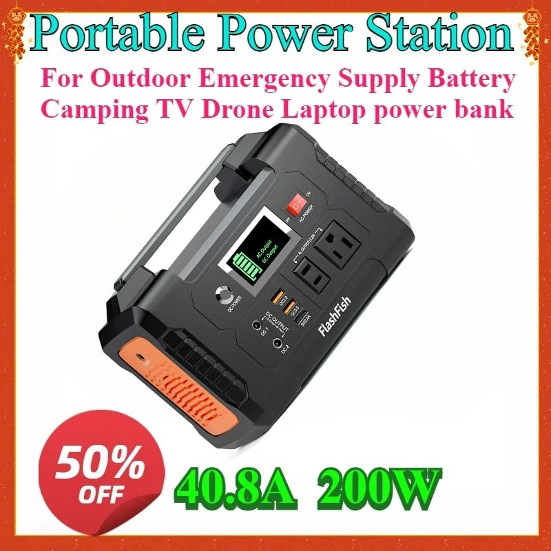 200W Solar Generator 151Wh Outdoor Emergency Power Station