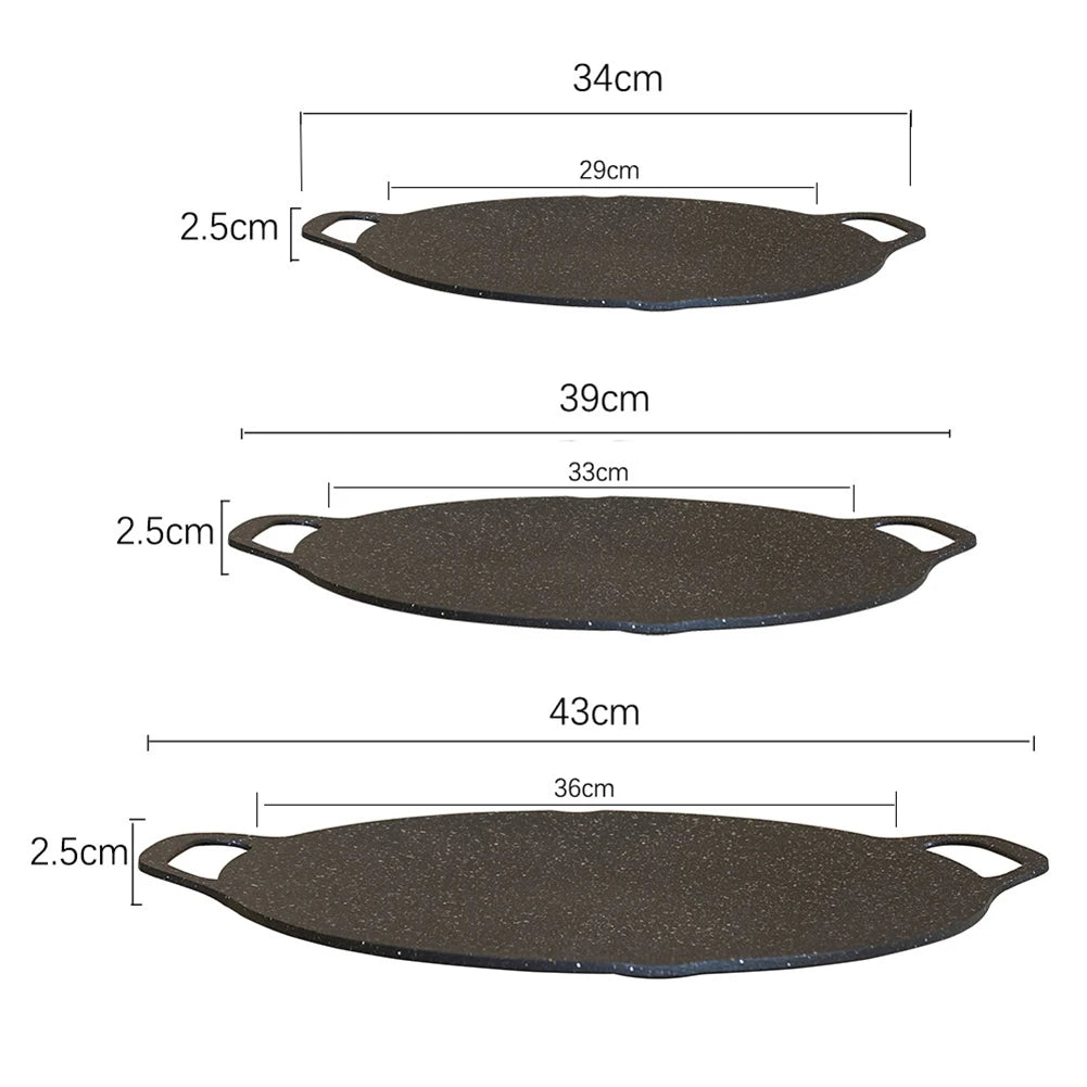 Baking Dishes Pans Non Stick Oil Frying Baking Pan Multi Purpose Round for Outdoor Camping Kitchen Bakeware Household Tools