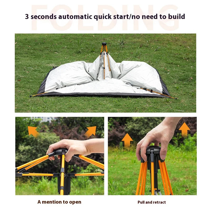 Pakicetus Automatic Quick-Opening Tent Outdoor Camping Rainproof Two Doors