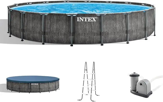 Intex Prism Frame Above Ground Pool Set With Filter Pump