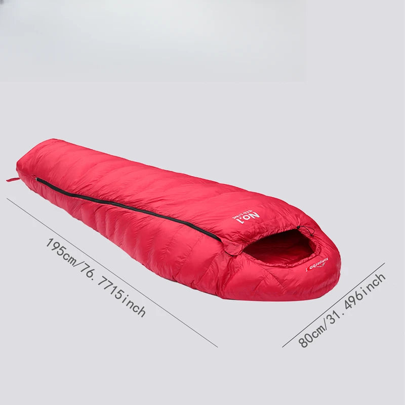 Winter Ultralight Down Sleeping Bag CW1100 For Camping Gear