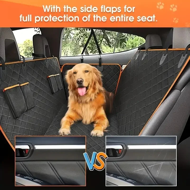 Dog Car Seat Cover for Pets Waterproof Scratch Proof Nonslip Durable Soft Back Seat Cover for Cars and Trucks