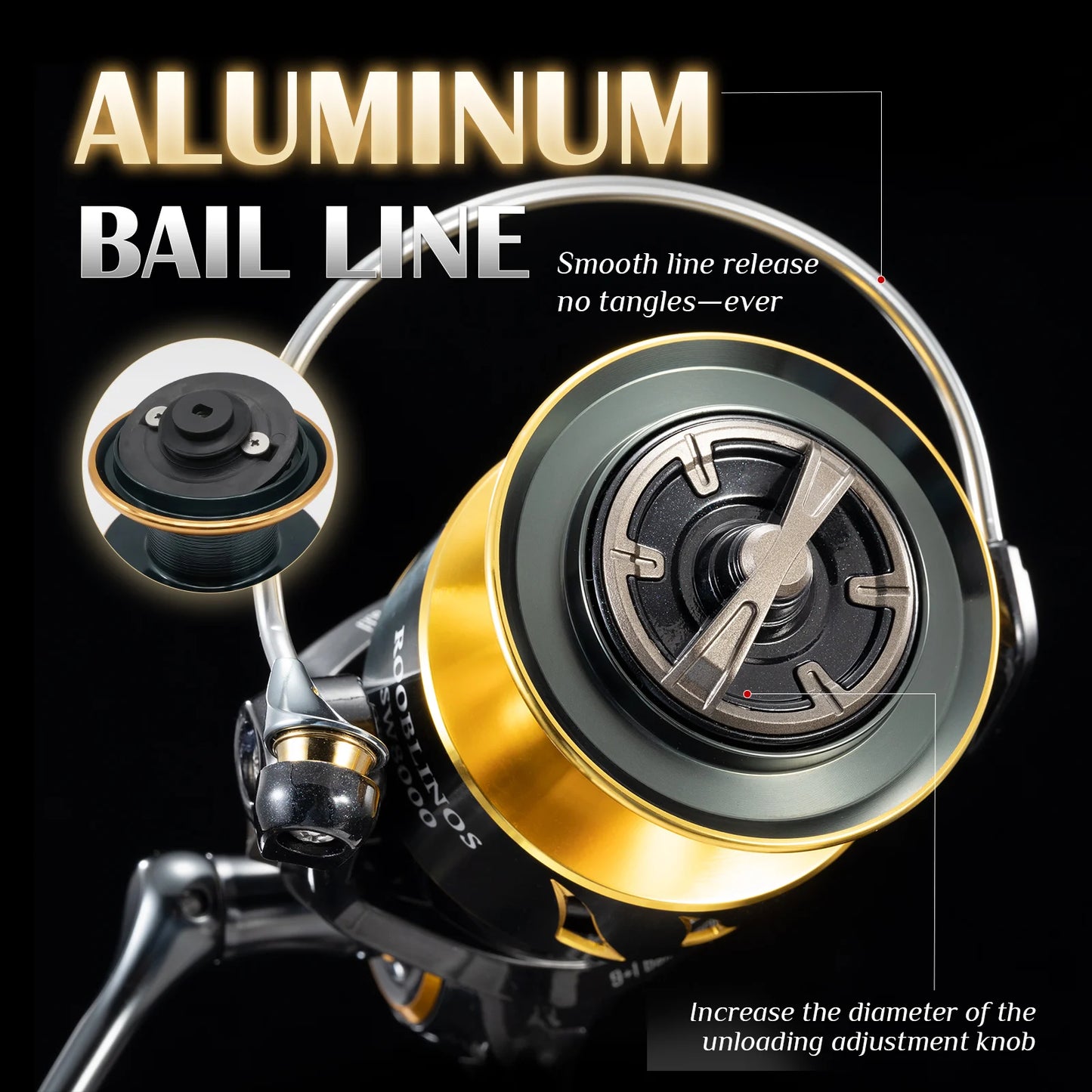 Rooblinos SW Ultralight Saltwater Surf Spinning Reel 5to1 9BB