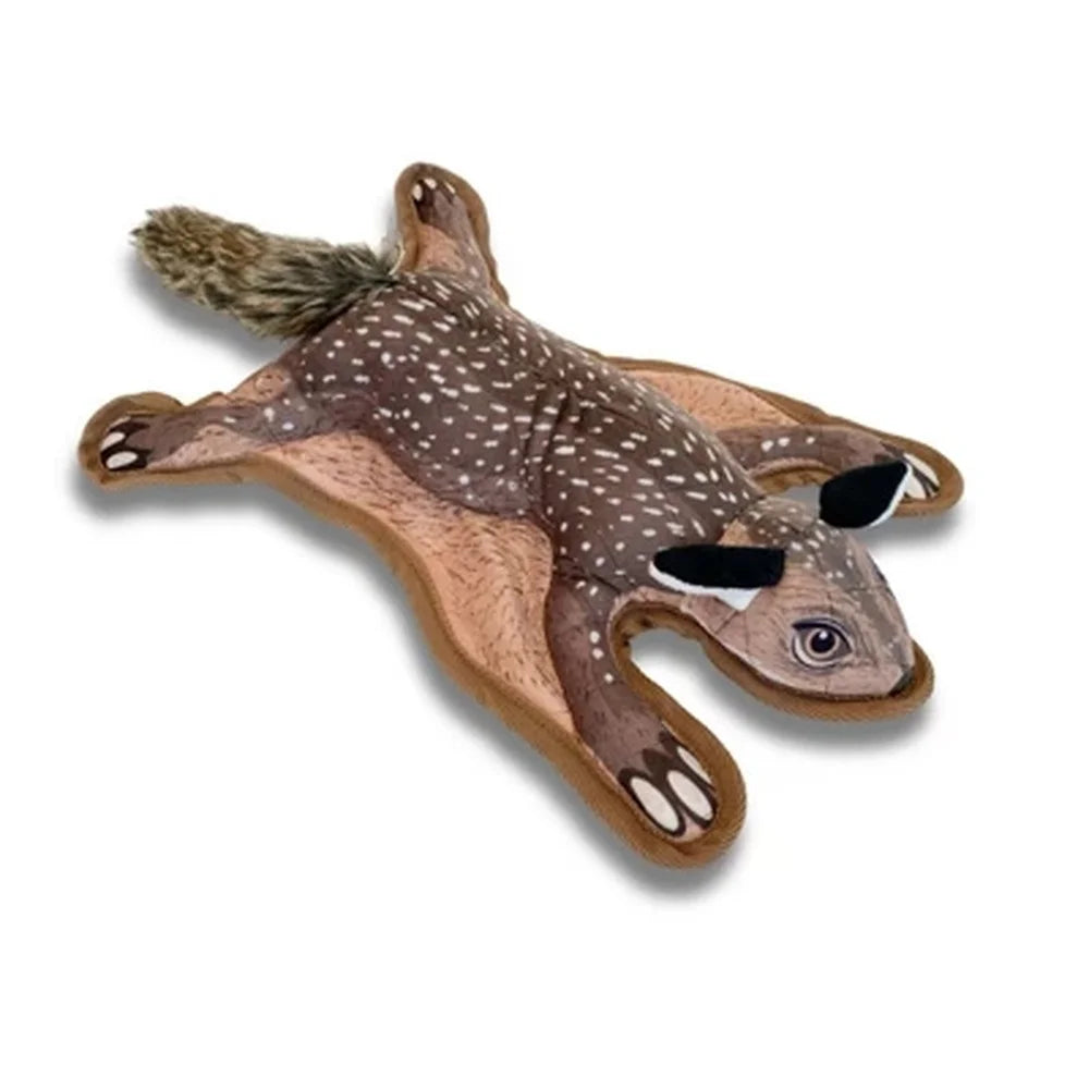 Colorful Durable Squirrel Dog Toy Fetch Chew Tug Safe Fun Pet Playtime 18 Inches Long Nylon Polyester Material