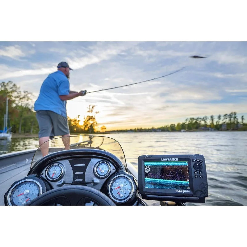 Lowrance Hook Reveal Fish Finders 5 Inch 7 Inch 9 Inch with Transducers