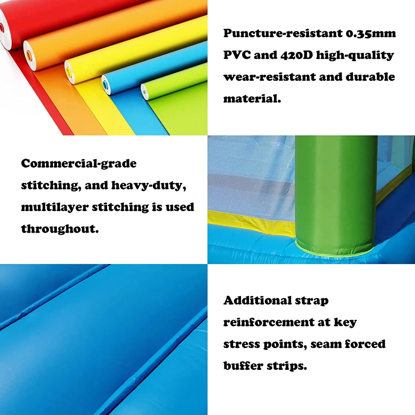 Backyard Inflatable Bounce House Slide 12x9x8 Ft For Kids