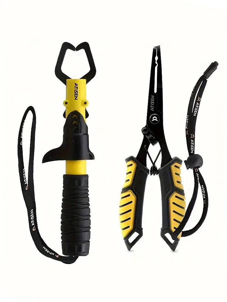 Two Piece Stainless Steel Fishing Pliers Easy Fish Control