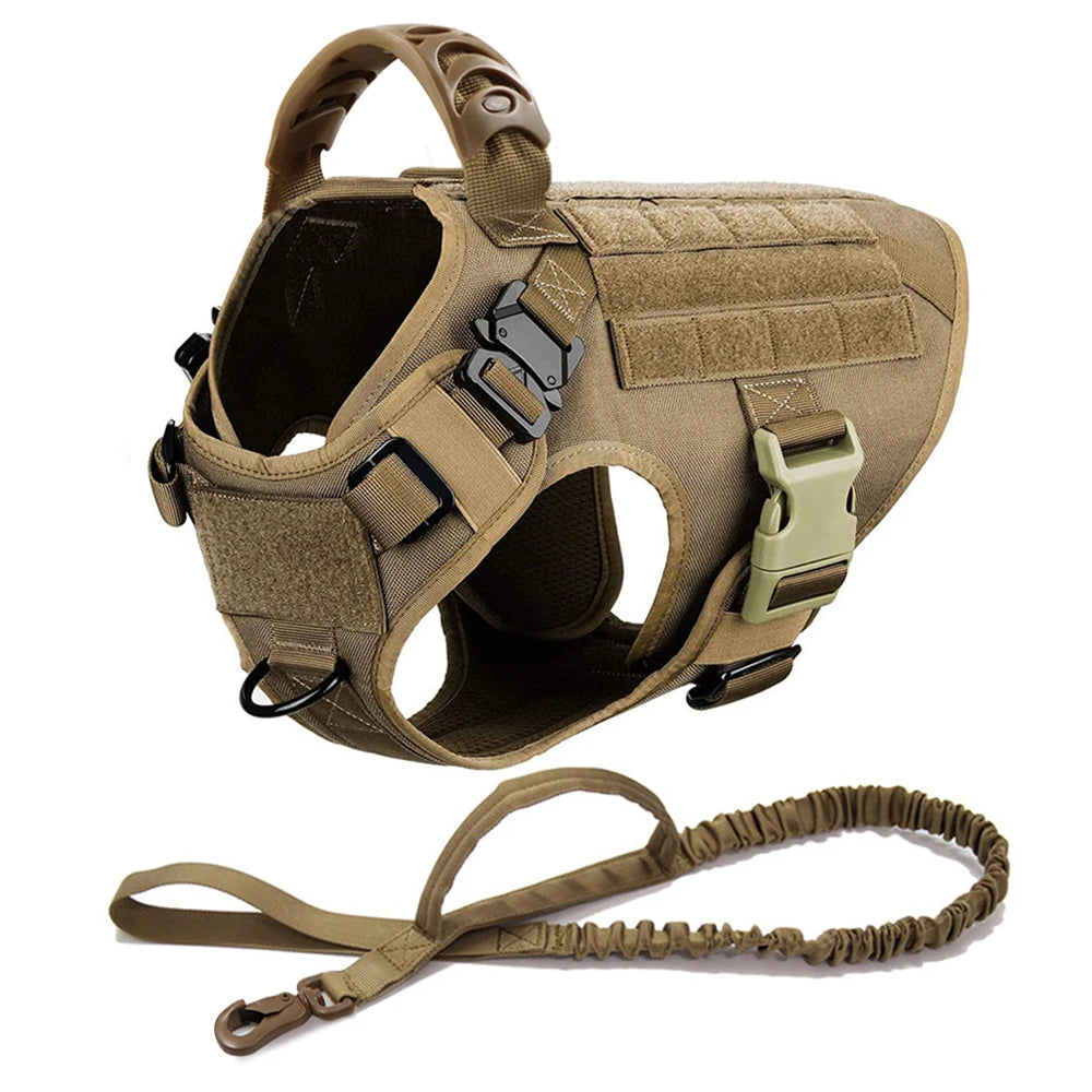 Large Dog Harness And Leash Set For German Shepherd Malinois Training Walking Vest And Collar For Medium Large Dogs