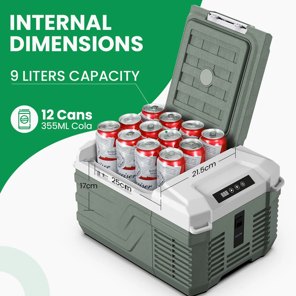 Alpicool NL9 Portable Car Refrigerator for Camping