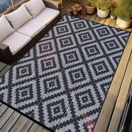 9ft By 18ft Outdoor Rug Waterproof Reversible Patio Carpet