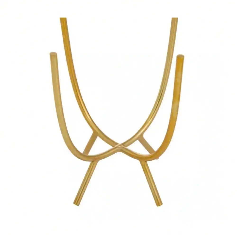 Gold Metal Small Planter Set with Removable Stand 6 and 7 in