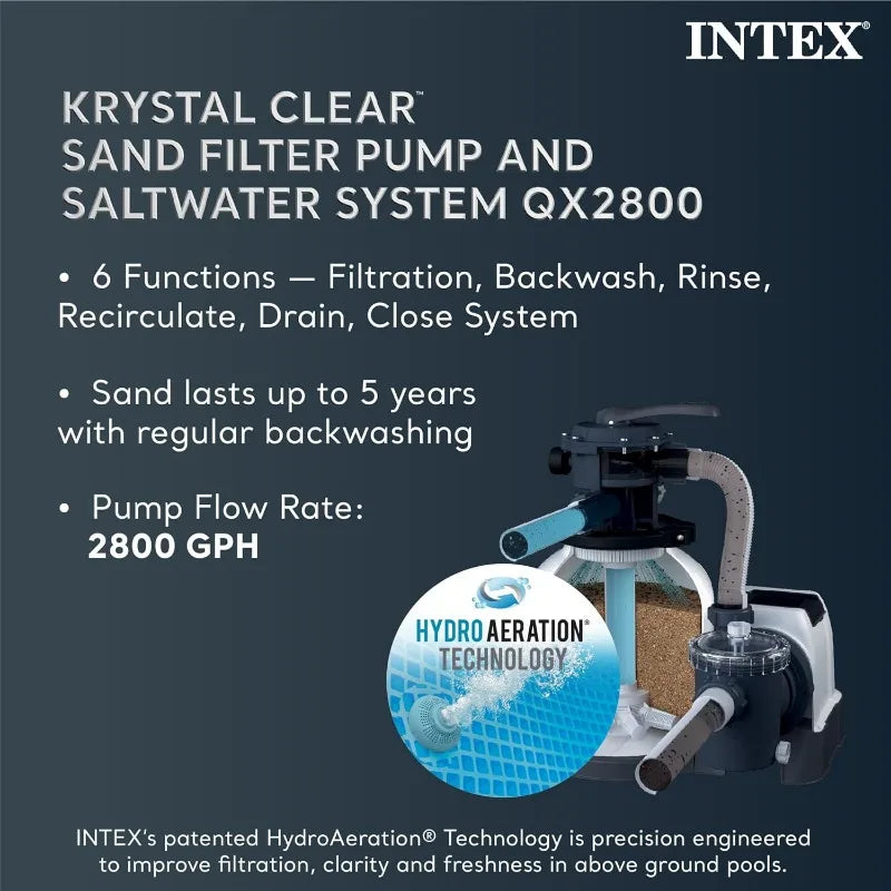 Intex Ultra XTR Rectangular Outdoor Pool Set With Pump