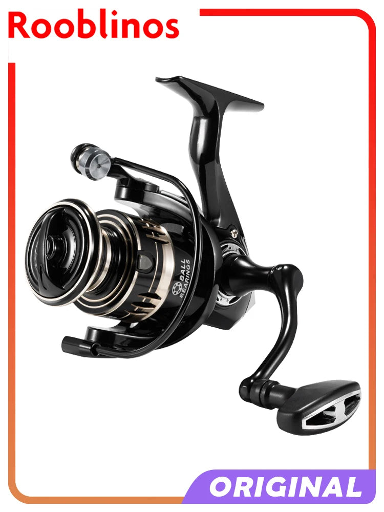 Rooblinos MG Spinning Reels Ultralight Metal 5.2:1 Ratio
