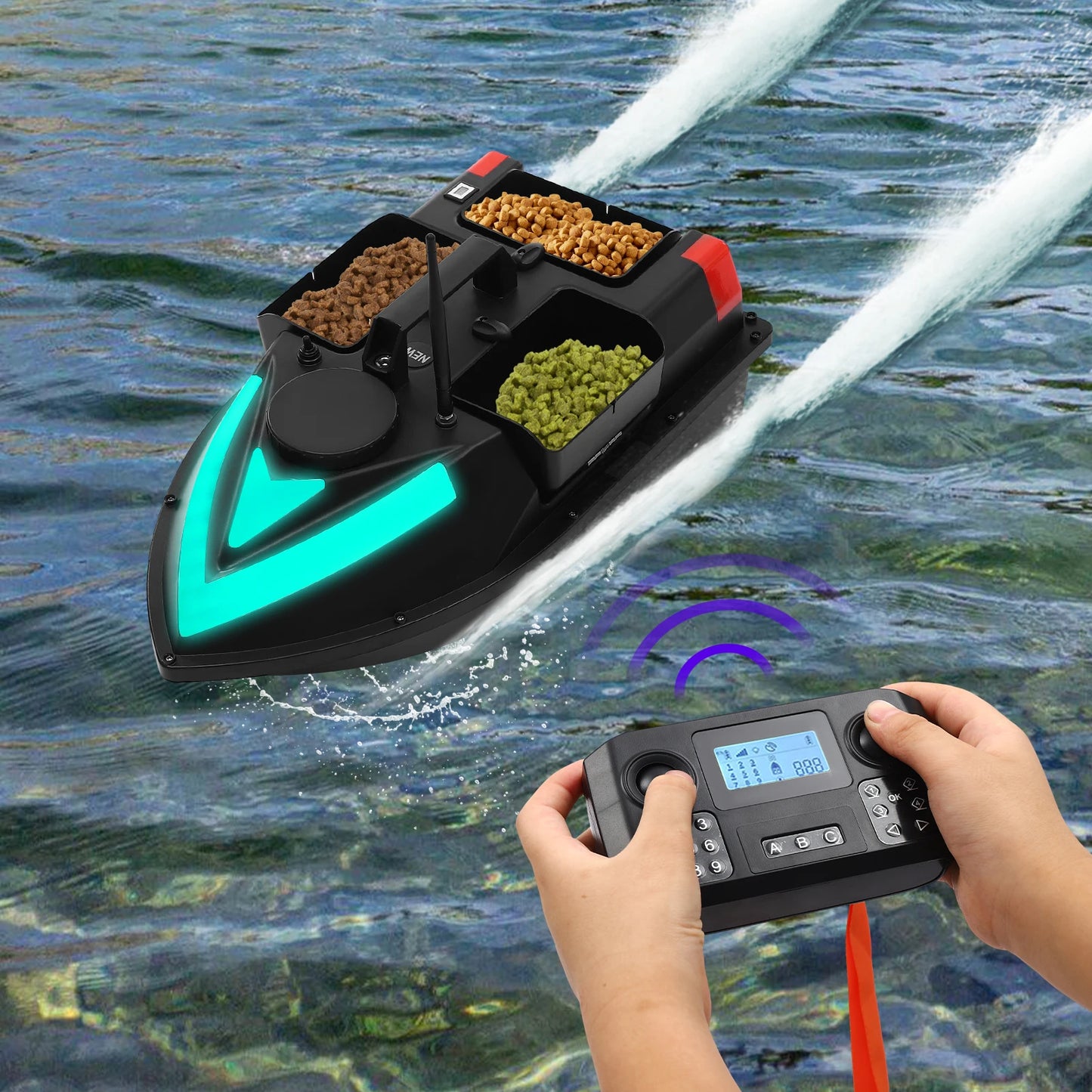 Hign-concerned Chemical 5200mAh GPS Fishing Bait Boat