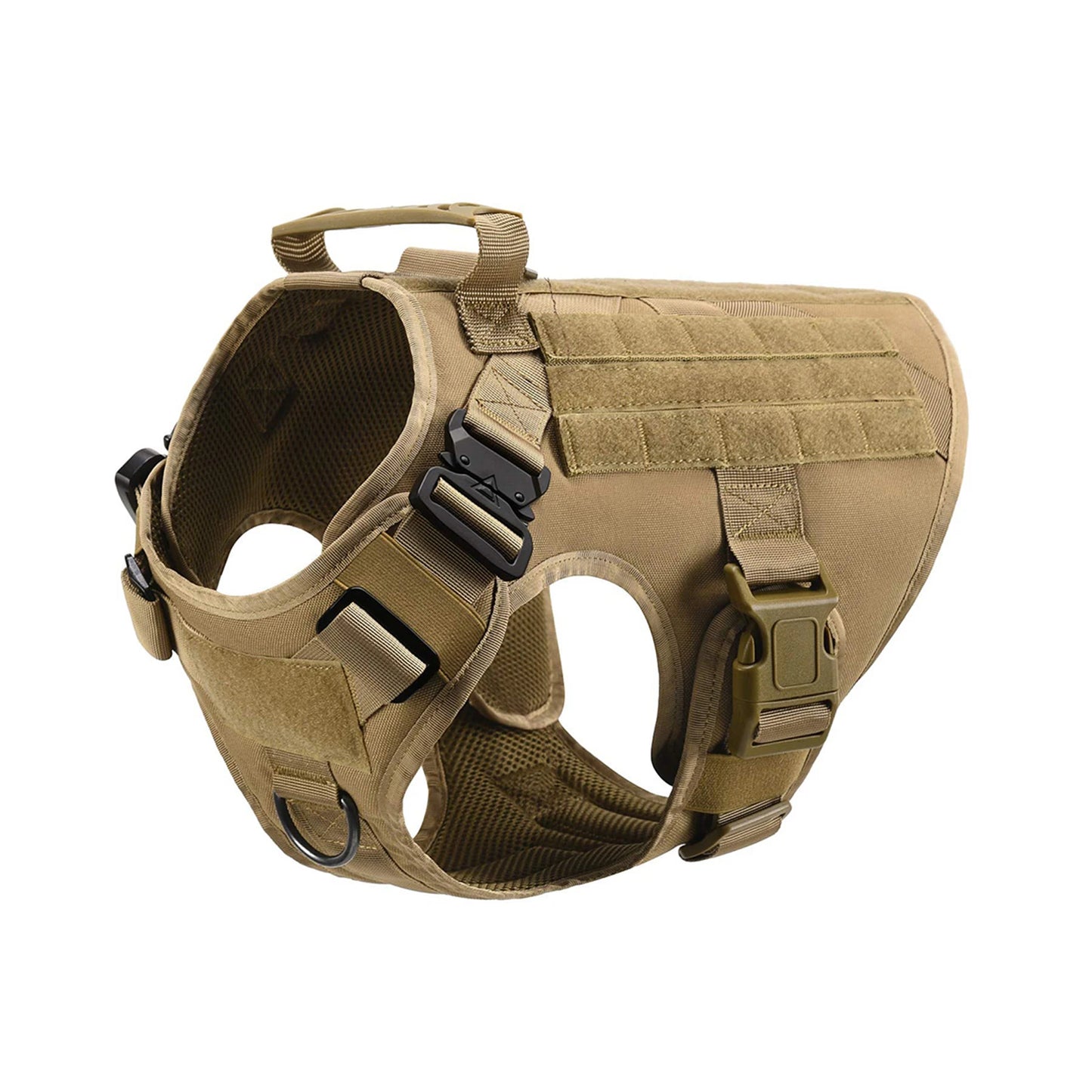 PETRAVELCN Tactical Dog Harness Vest With Molle Pouches