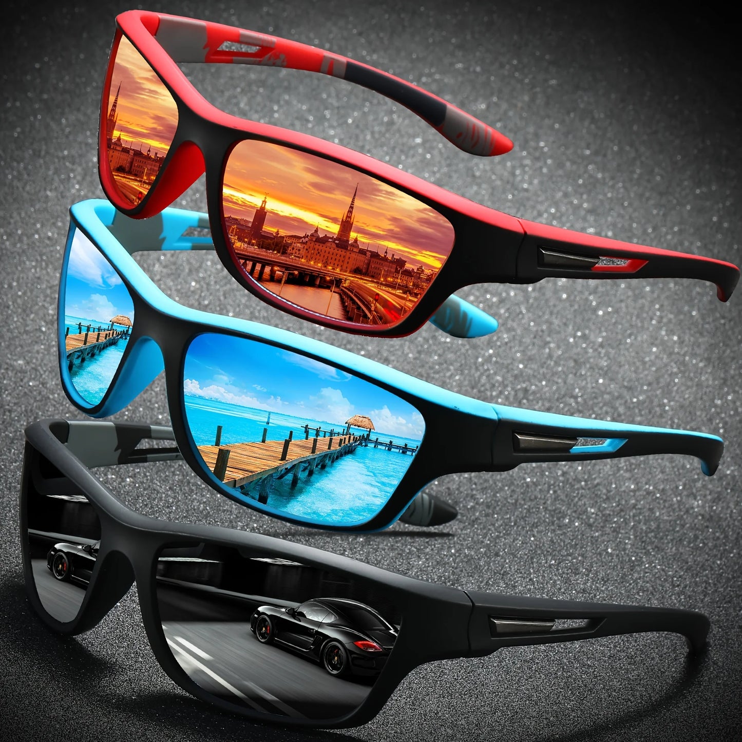 Polarized UV400 Sunglasses Men Women Outdoor Sports Eyewear