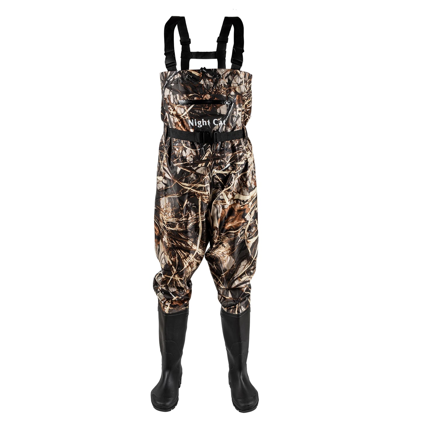 Waterproof Chest Waders With Boots For Fishing Nylon PVC
