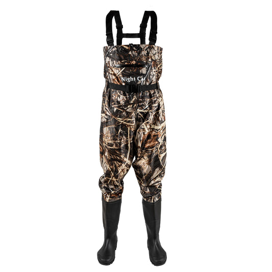 Waterproof Chest Waders With Boots For Fishing Nylon PVC