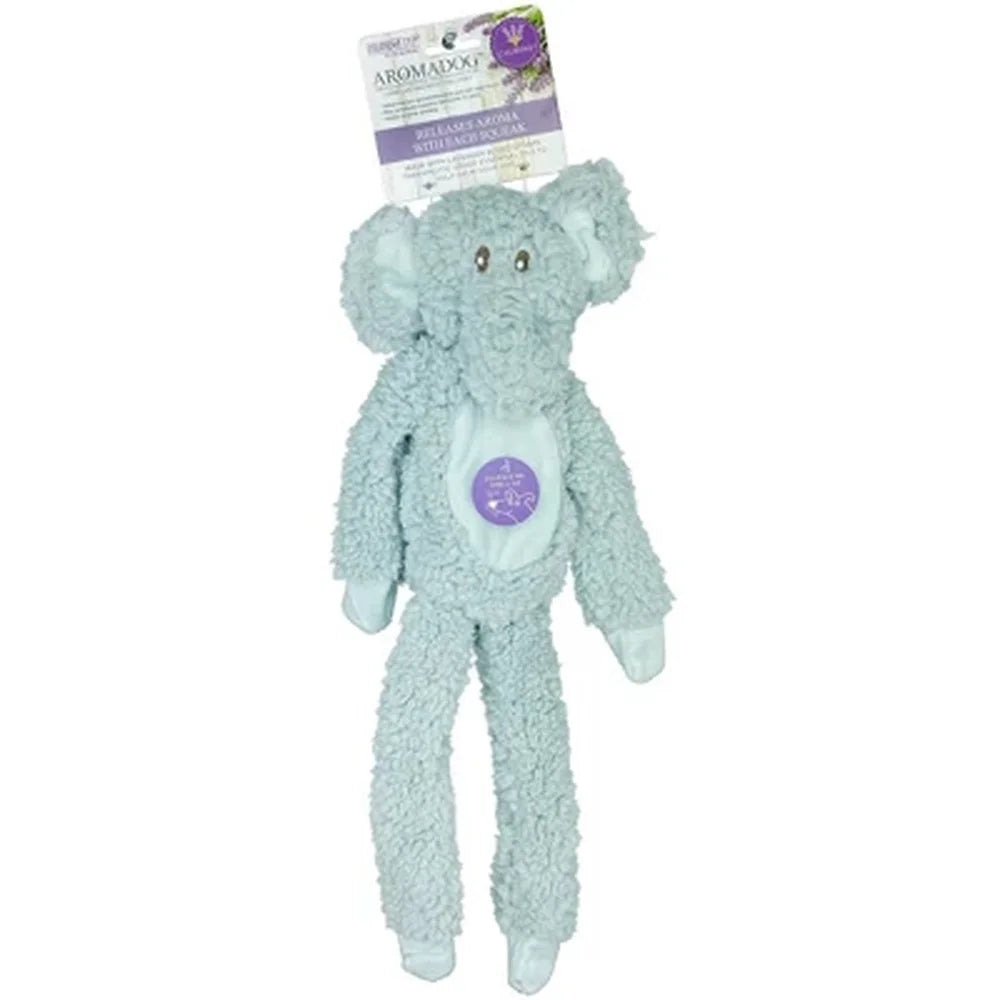 Aromadog Elephant Dog Toy 19 Inch Soft Squeaky Lavender Relaxation Toy for Medium Large Dogs
