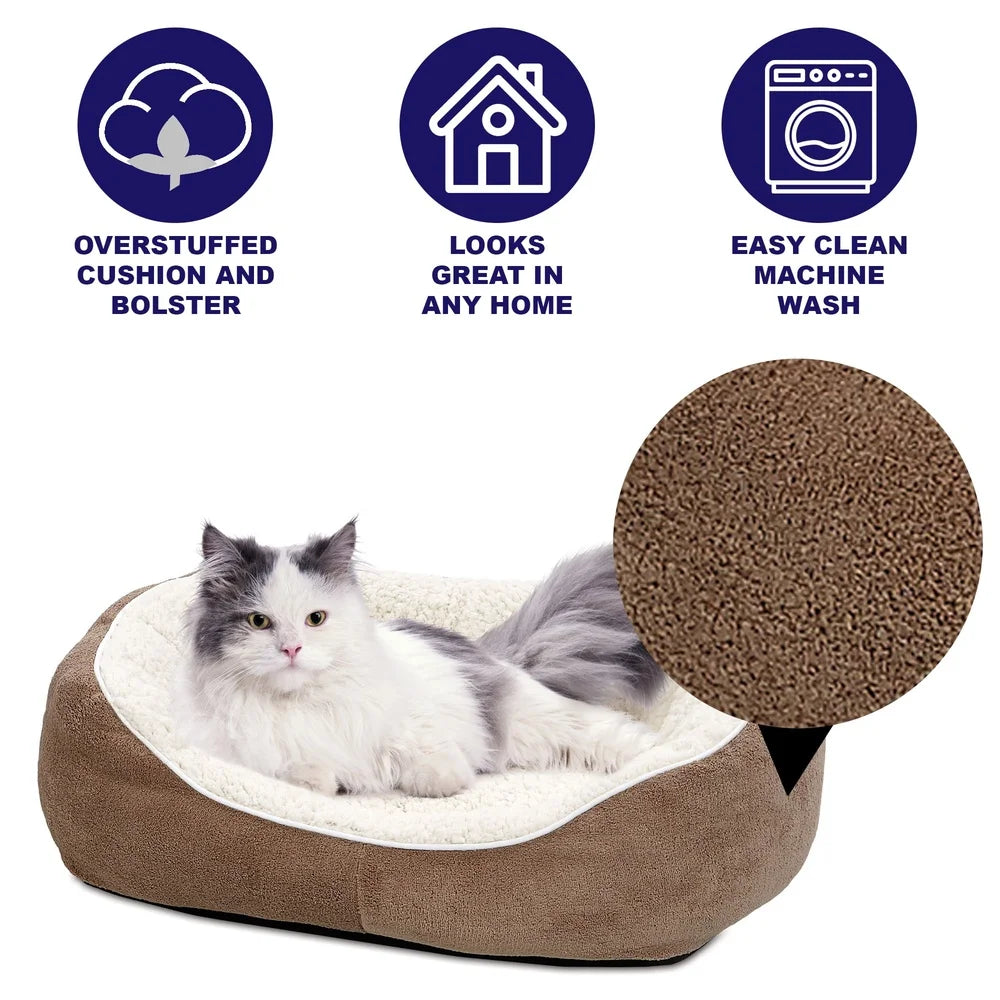 Ultra Soft Fleece Pet Bed For Small Dogs And Cats Cozy