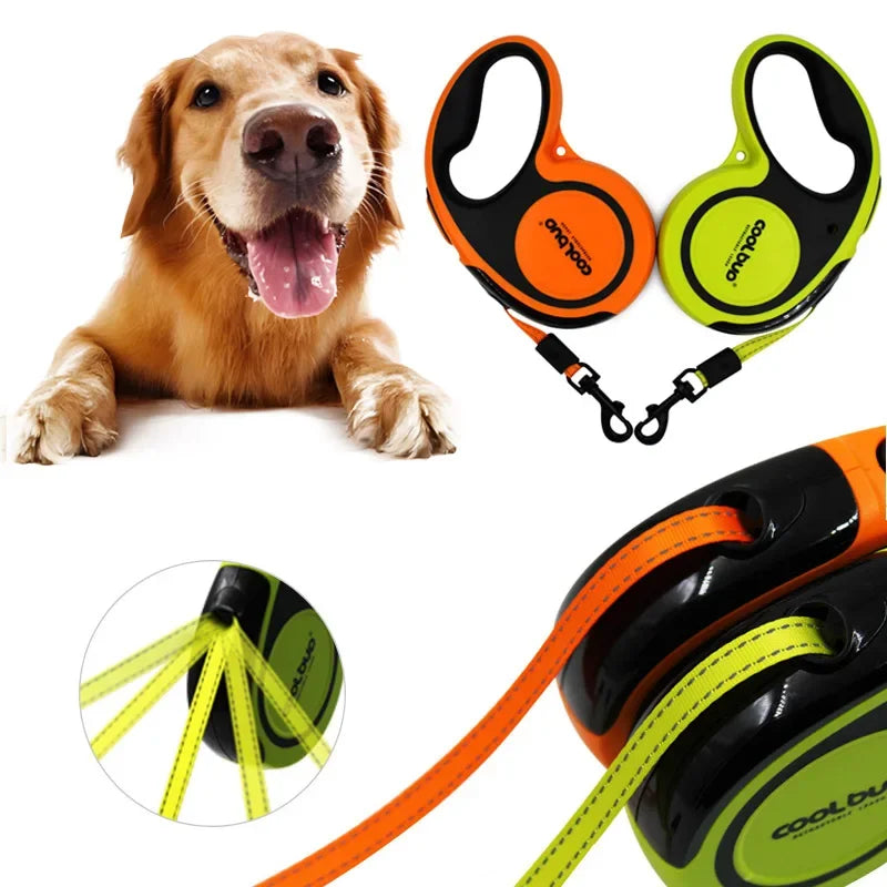 Portable Automatic Retractable Nylon Leash For Dogs And Cats