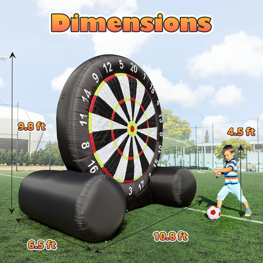 Giant Inflatable Soccer Darts Board With Balls And Blower
