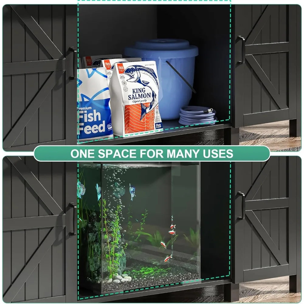 55 To 75 Gallon Aquarium Stand With Charging Station