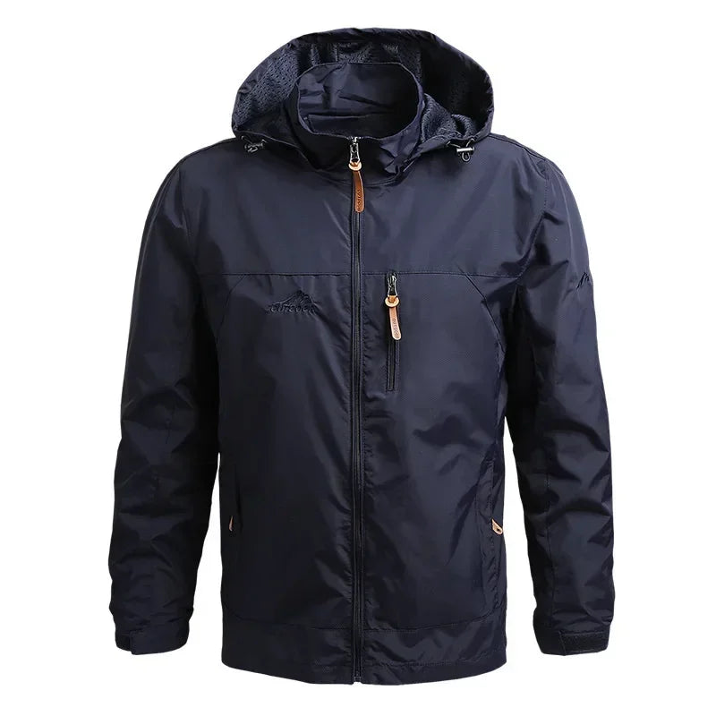 Guangxi Guangdong Men Waterproof Hooded Windbreaker Jacket