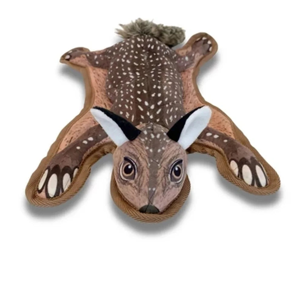 Colorful Durable Squirrel Dog Toy Fetch Chew Tug Safe Fun Pet Playtime 18 Inches Long Nylon Polyester Material