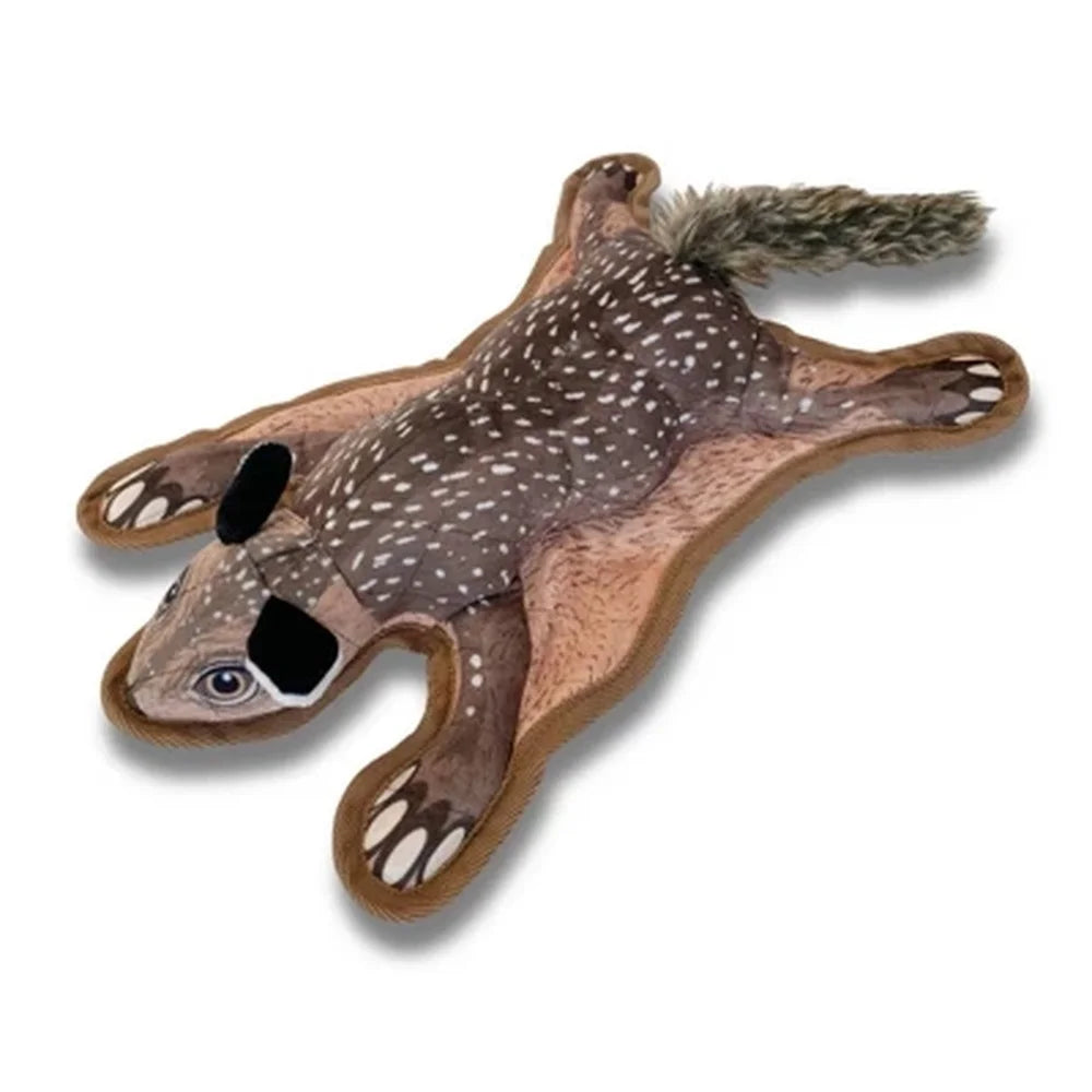 Colorful Durable Squirrel Dog Toy Fetch Chew Tug Safe Fun Pet Playtime 18 Inches Long Nylon Polyester Material