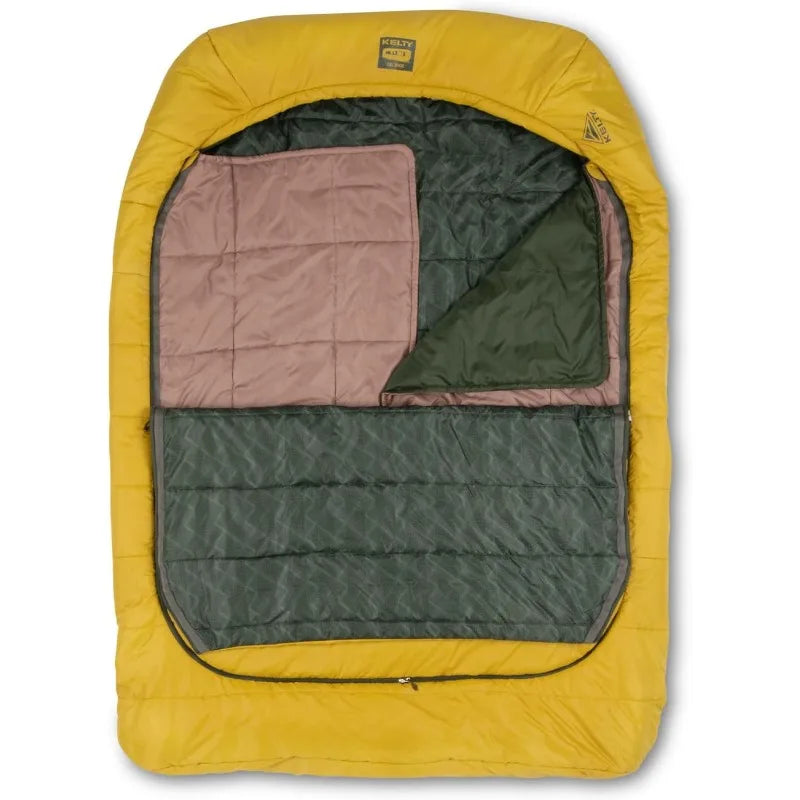 Kelty Tru Comfort Doublewide 20 Degree Sleeping Bag Two Person Synthetic Camping Sleeping Bag for Couples and Family Camping