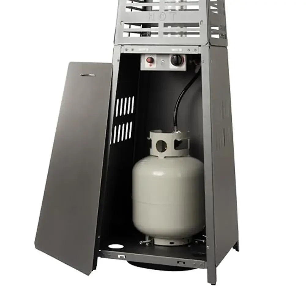 40000 BTU Outdoor Propane Heater Tower With Wheels Ignition