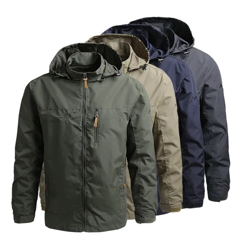 Guangxi Guangdong Men Waterproof Hooded Windbreaker Jacket