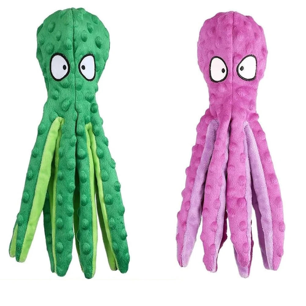 2Pcs Octopus Dog Toy No Stuffing Chew Toy For Small Dogs