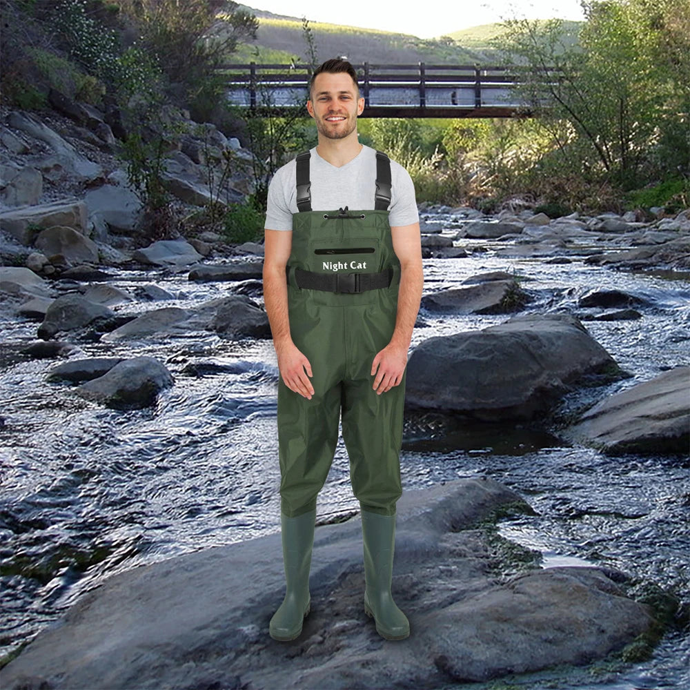 Lightweight Fishing Waders Chest Boots Waterproof Breathable