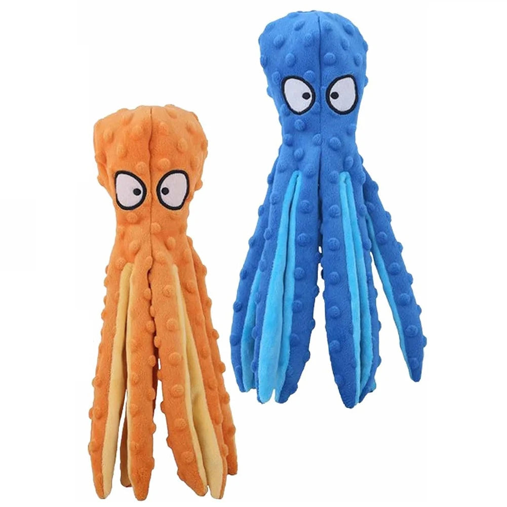 2Pcs Octopus Dog Toy No Stuffing Chew Toy For Small Dogs