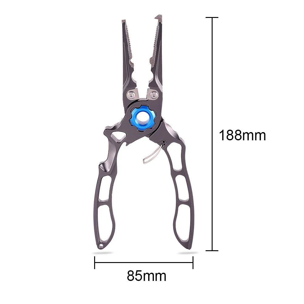 Angling Fishing Pliers Aluminum Alloy Wire Cutter Portable