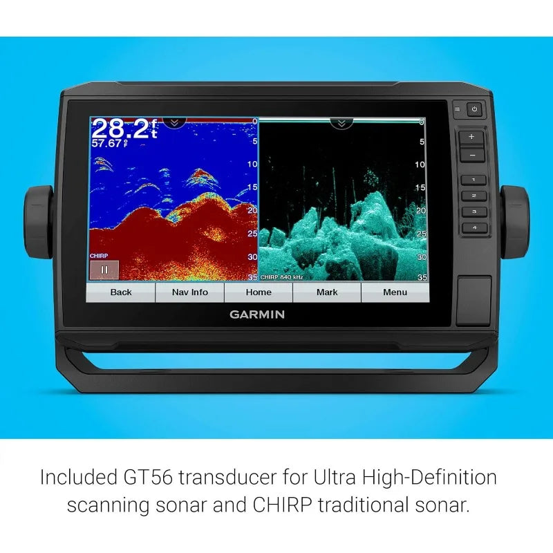 Garmin ECHOMAP UHD 93sv with GT56UHD-TM Transducer 9 Inch Keyed Assist Touchscreen Chartplotter with US LakeVu g3