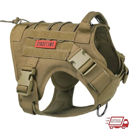 XMSJCN Tactical Dog Harness Patrol Vest Quick Release
