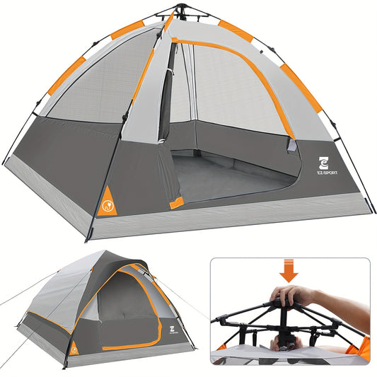 EZ-Sport Pop Up Camping Tent With Rain Fly Waterproof Windproof